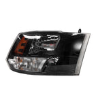 Replacement Passenger Side Halogen Headlight Assembly w Black Bezel for Toyota (2000–2010)