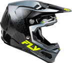 Fly Racing Formula S Carbon Protocol Helmet for Small Size (Black/Grey/Hi-Vis)