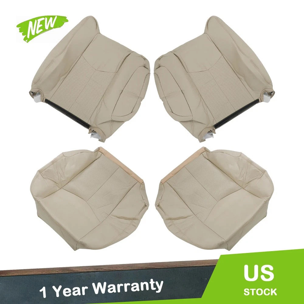 Leather Seat Cover Set for Cadillac Escalade (2003–2006) - Tan