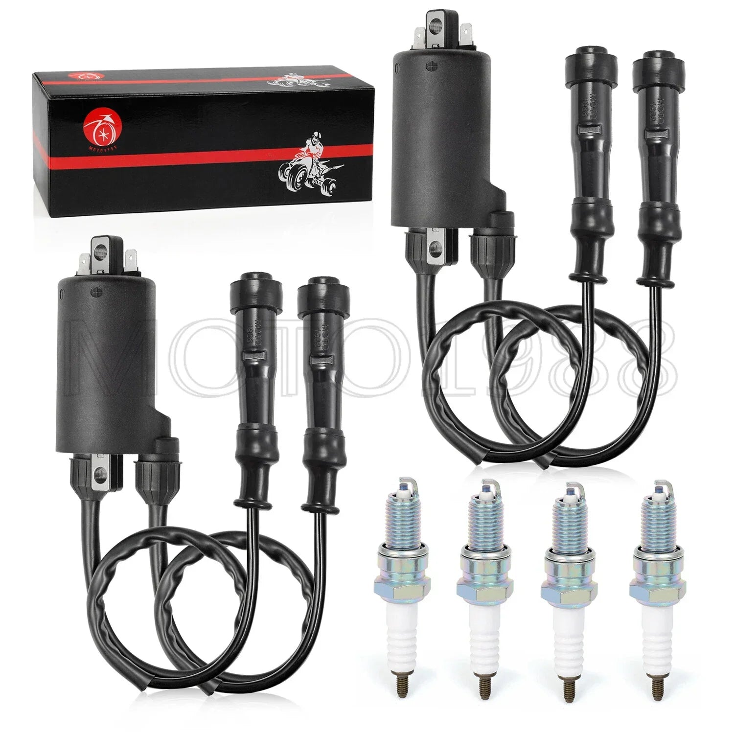 Ignition Coil Pack & Spark Plug for HONDA V65 Magna 1100 VF1100C (1983–1986)