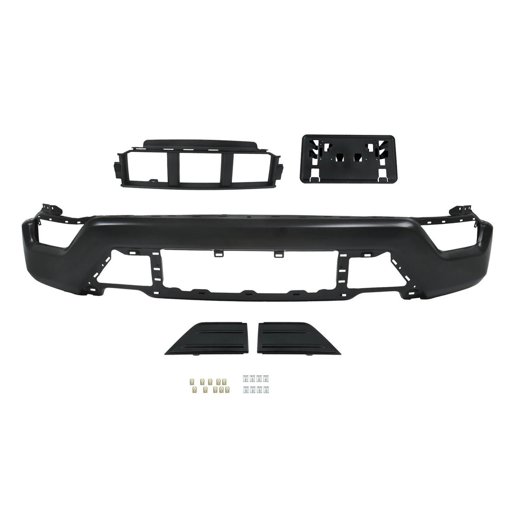 5-Piece Black Front Bumper Components for Ford F150 (2021-2023)
