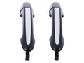 2x Rear LH+RH ChromeBlack Outer Door Handle for Hyundai Santa Fe CM (2005–2012)