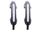 2x Rear LH+RH ChromeBlack Outer Door Handle for Hyundai Santa Fe CM (2005–2012)
