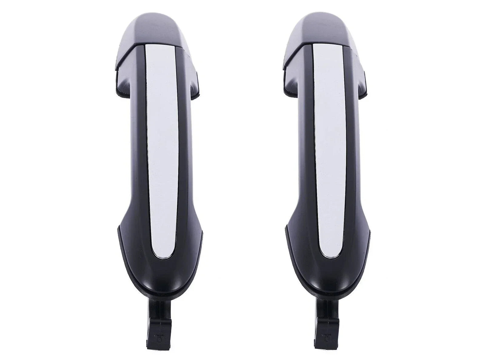 2x Rear LH+RH ChromeBlack Outer Door Handle for Hyundai Santa Fe CM (2005–2012)