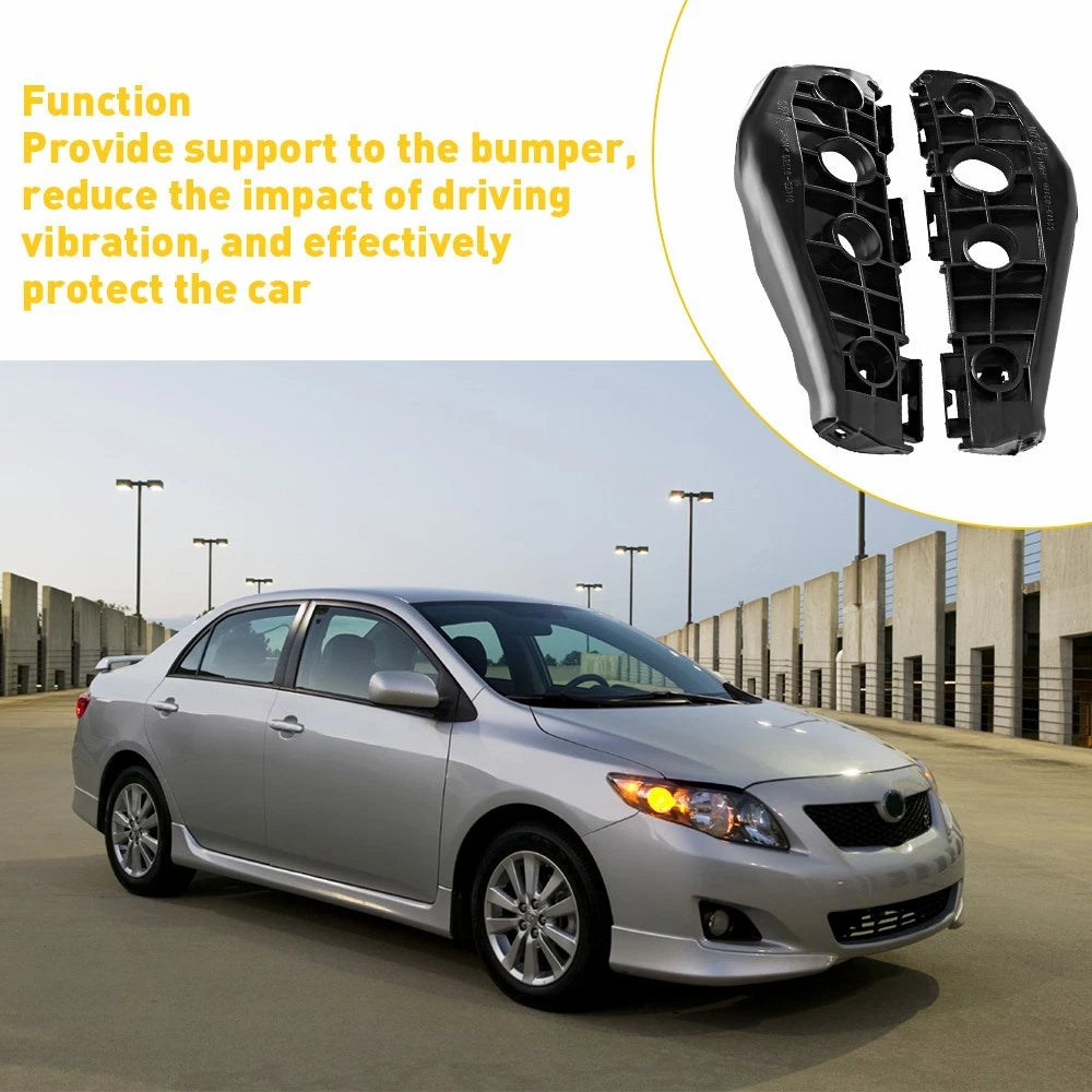 2X Side Front Bumper Bracket for Toyota Corolla (2009–2010) RH LH