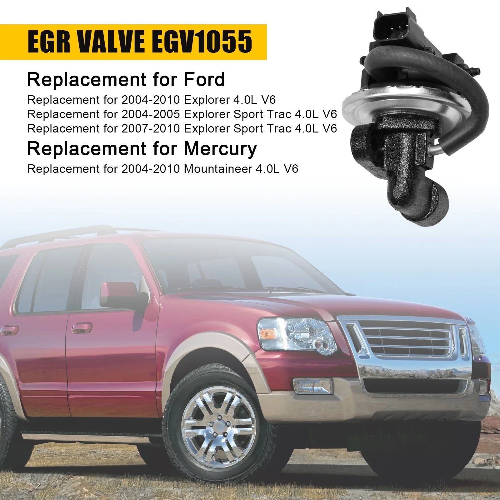 EGR Valve Assembly for Ford Explorer (2004-2005)