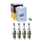 Wix Engine Oil Filter & Denso Spark Plugs Kit for Audi A4 Quattro (1996–2001)