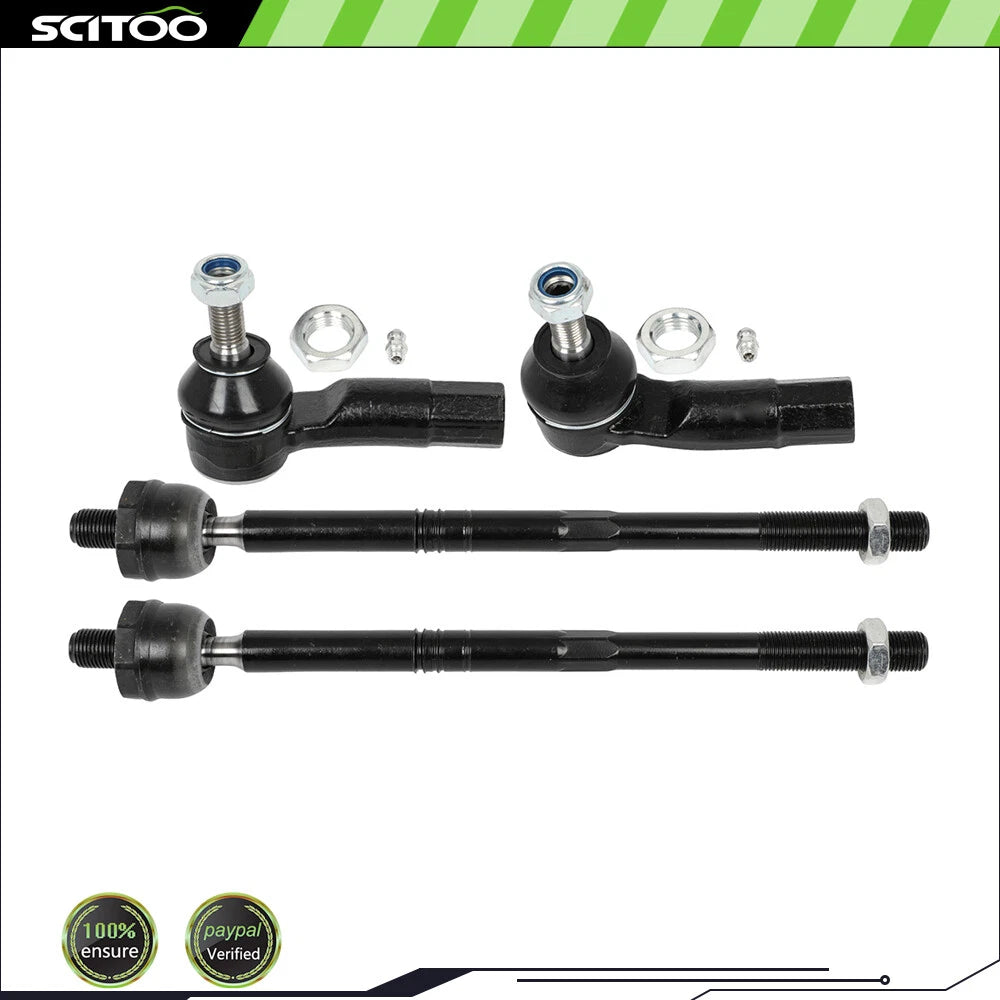 Set of 4 Tie Rod End Links for Audi A3 (2006–2013, 2015–2020)