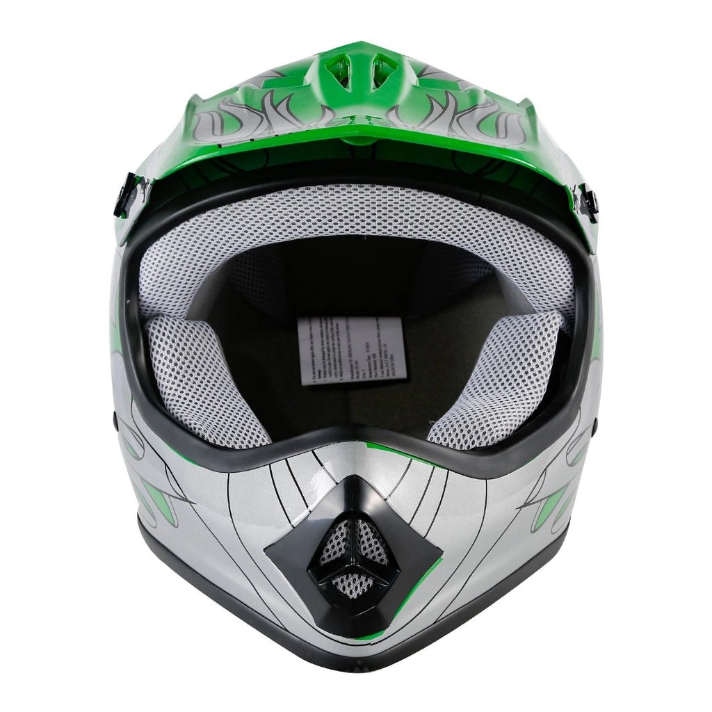 Youth ATV Motocross Helmet with Goggles & Gloves for Kids (S/M/L/XL)