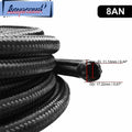 Fuel Hose Oil Gas Line AN8 Nylon Stainless Steel Braided 3FT 10FT 16FT 20FT