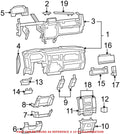 Parking Brake Pedal Release Handle for Dodge Ram 1500, Ram 2500 (OEM)