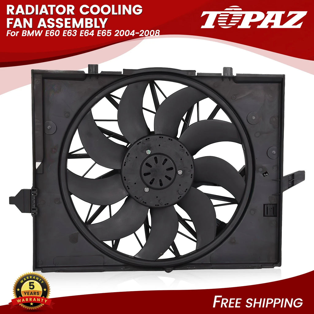 Radiator Cooling Fan Assembly for BMW E60 E63 E64 E65 (2004–2008)