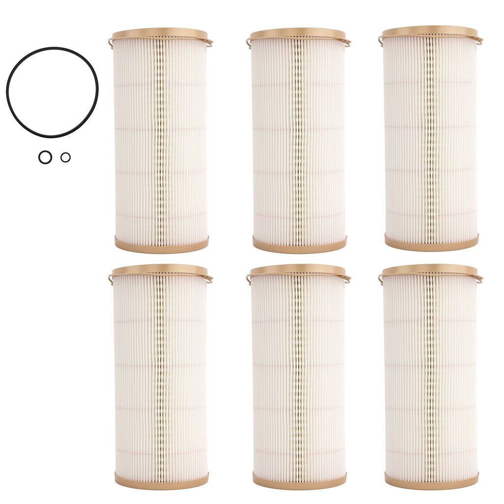 Set of 6 Fuel Filters for Caterpillar 1000FG Generator Sets (3406C, 3412)