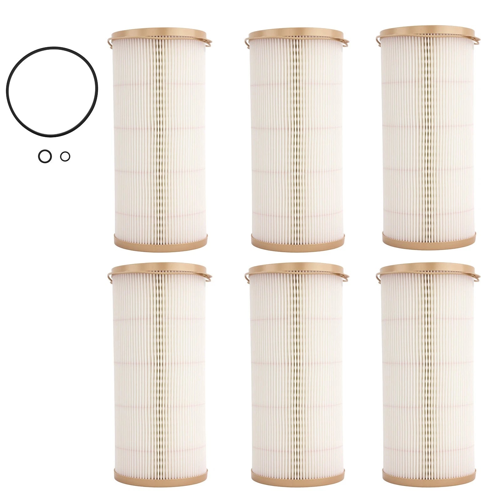 Set of 6 Fuel Filters for Caterpillar 1000FG Generator Sets (3406C, 3412)