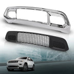 Front Lower Grille & Chrome Bumper Bezel for Jeep Grand Cherokee (2017–2022)