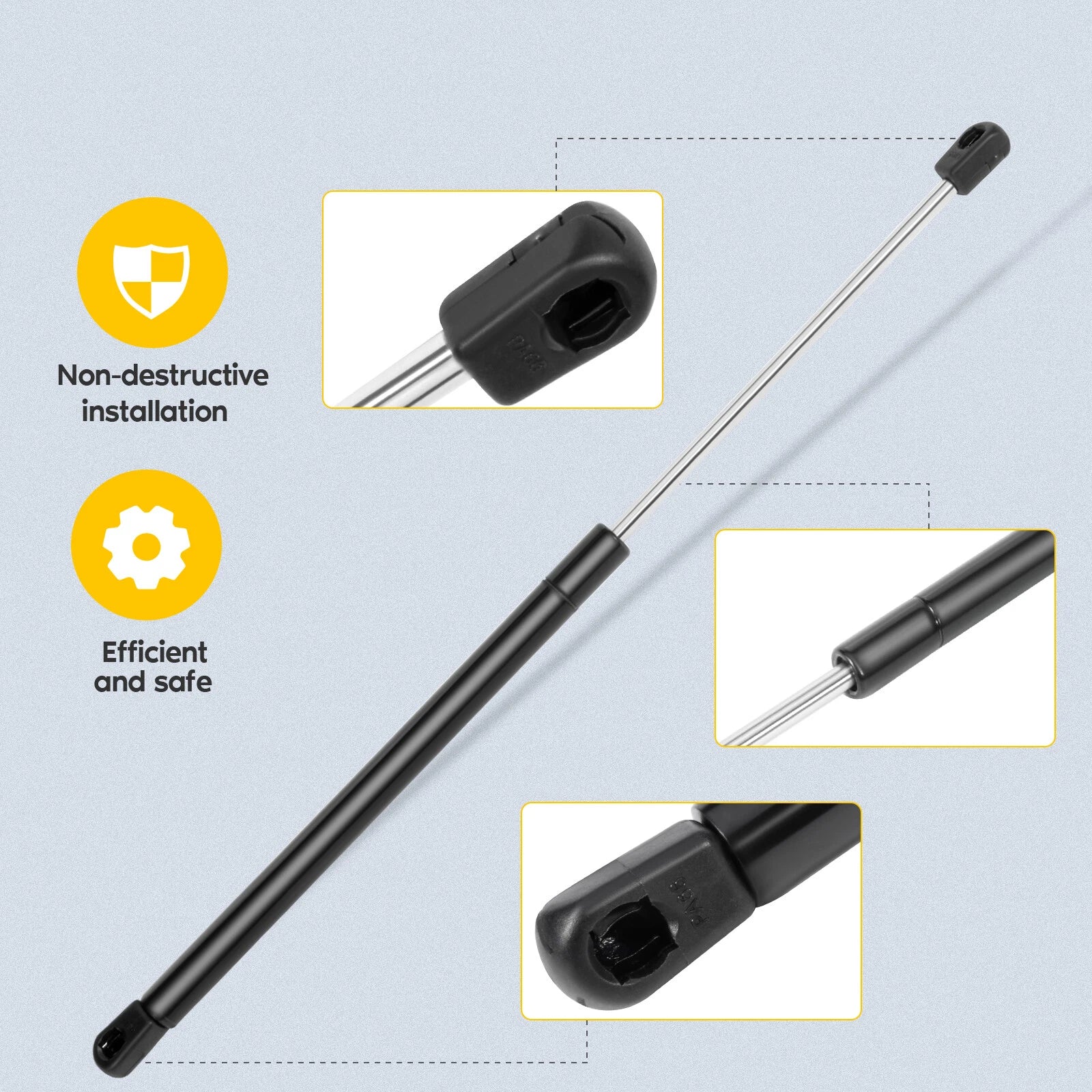 2X Front Hood Lift Support Struts for Audi Q7 (2006–2015)