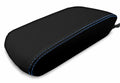 Leather Console Lid Armrest Cover for Toyota 4Runner (2010–2019) Blue Stitch