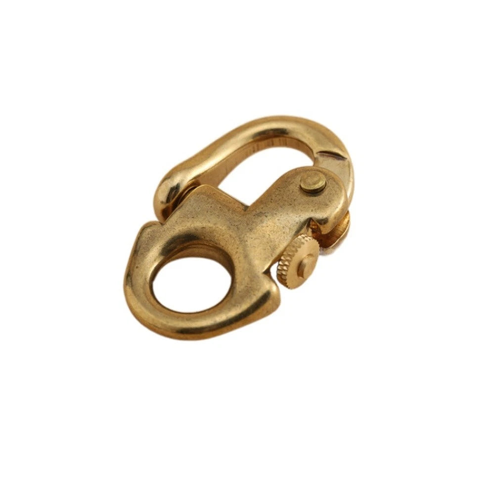 Lightweight Brass Snap Shackle for Secure Attachment (42g)