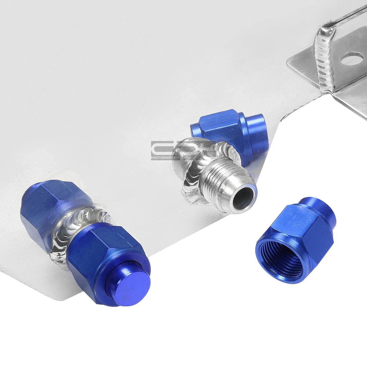 15 Gallon Lightweight Polished Aluminum Race Fuel Cell Tank + Level Sender for