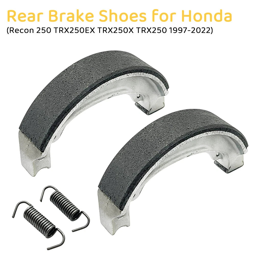 Rear Brake Shoes for Honda Recon 250 TRX250 TRX250TE TRX250TM (1997–2022)