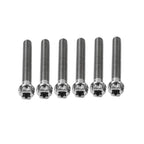 6pcs M10x60mm Titanium Torx Head Flange Screws for Motorcycle Bike