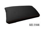 Leather Console Lid Armrest Cover for Toyota Prius (2010–2015) Orange Stitch