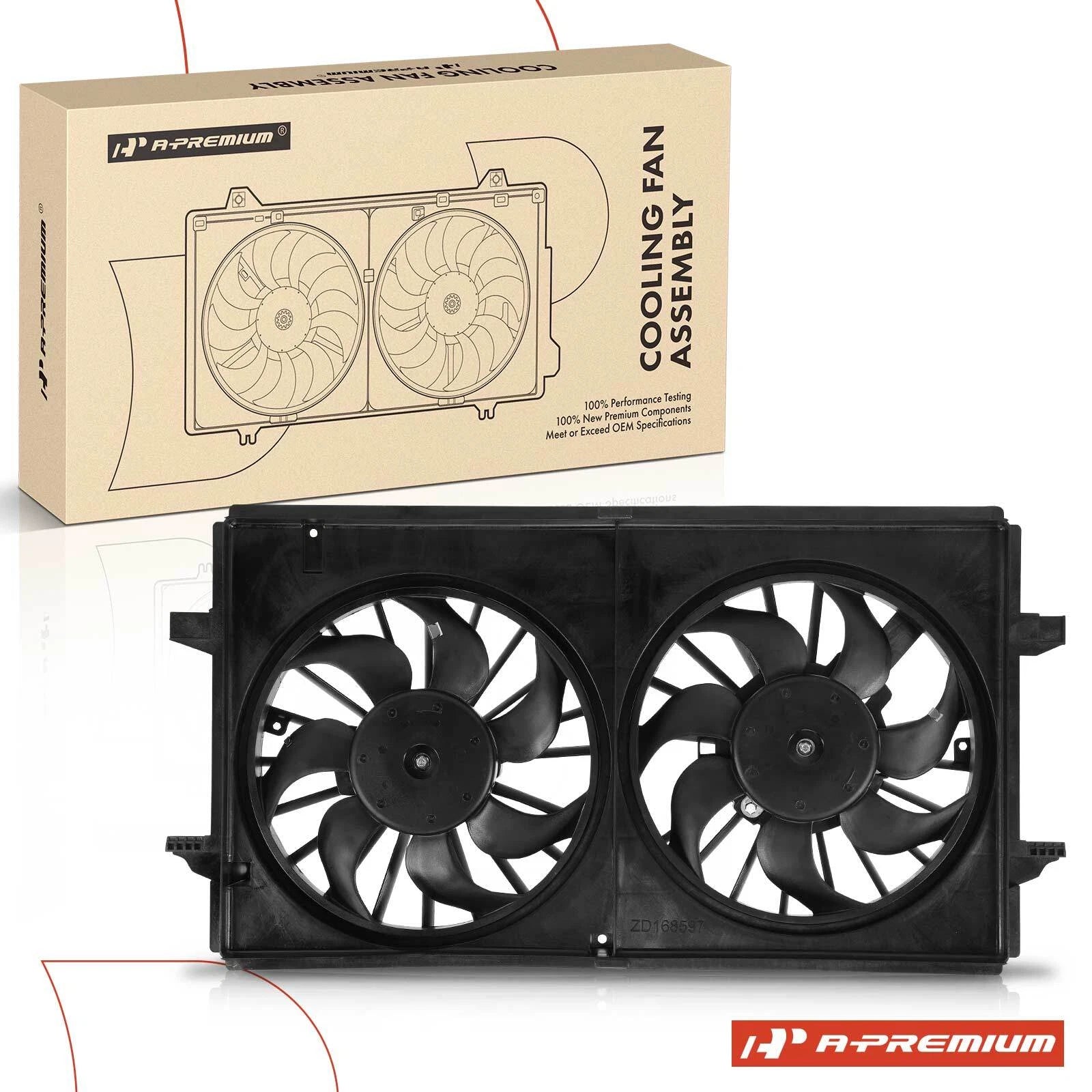 Dual Cooling Fan Assembly with Shroud for Chevrolet Malibu (2006–2012)