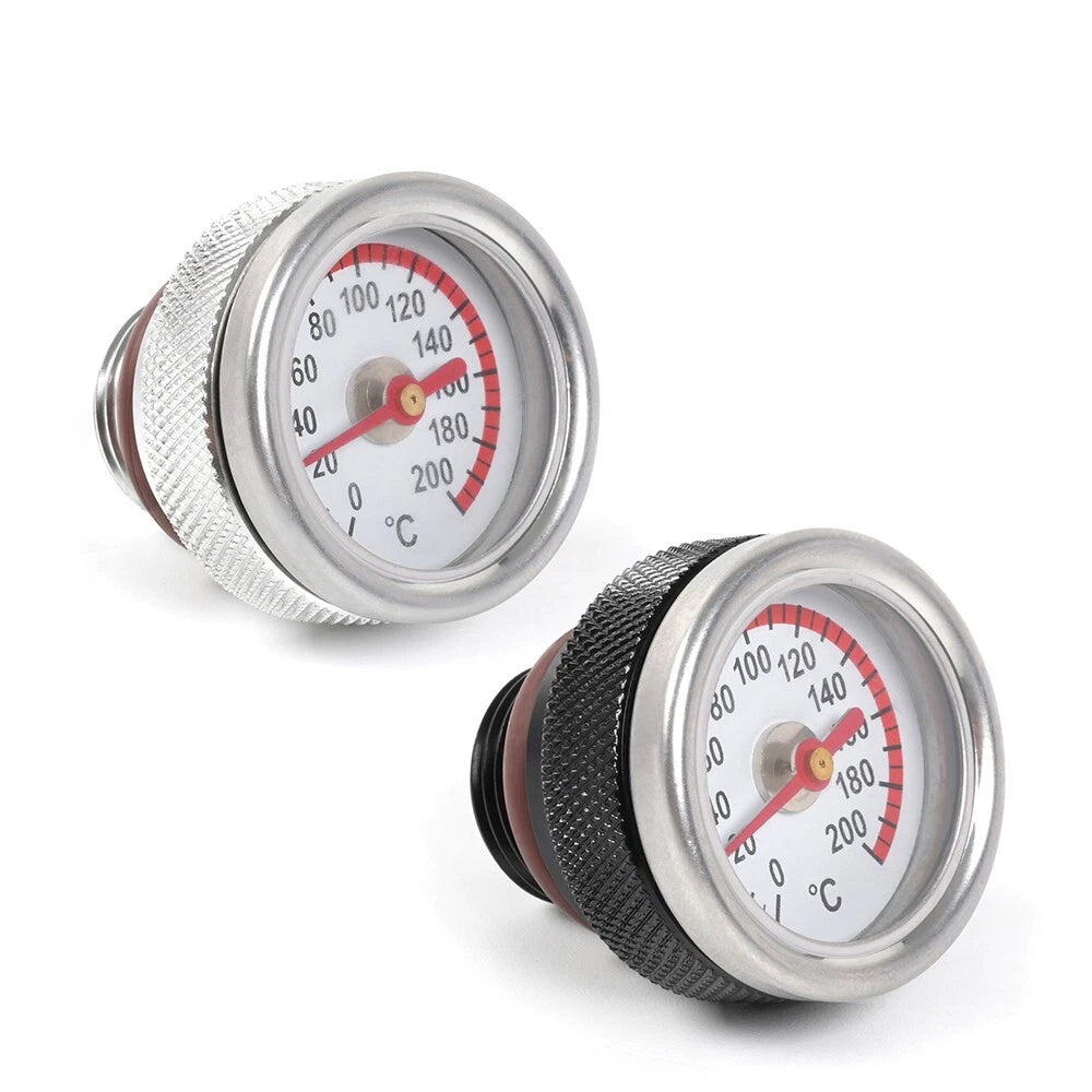 M20x1.5 Oil Temperature Gauge Filler Cap for Motorcycle (0-200°C)