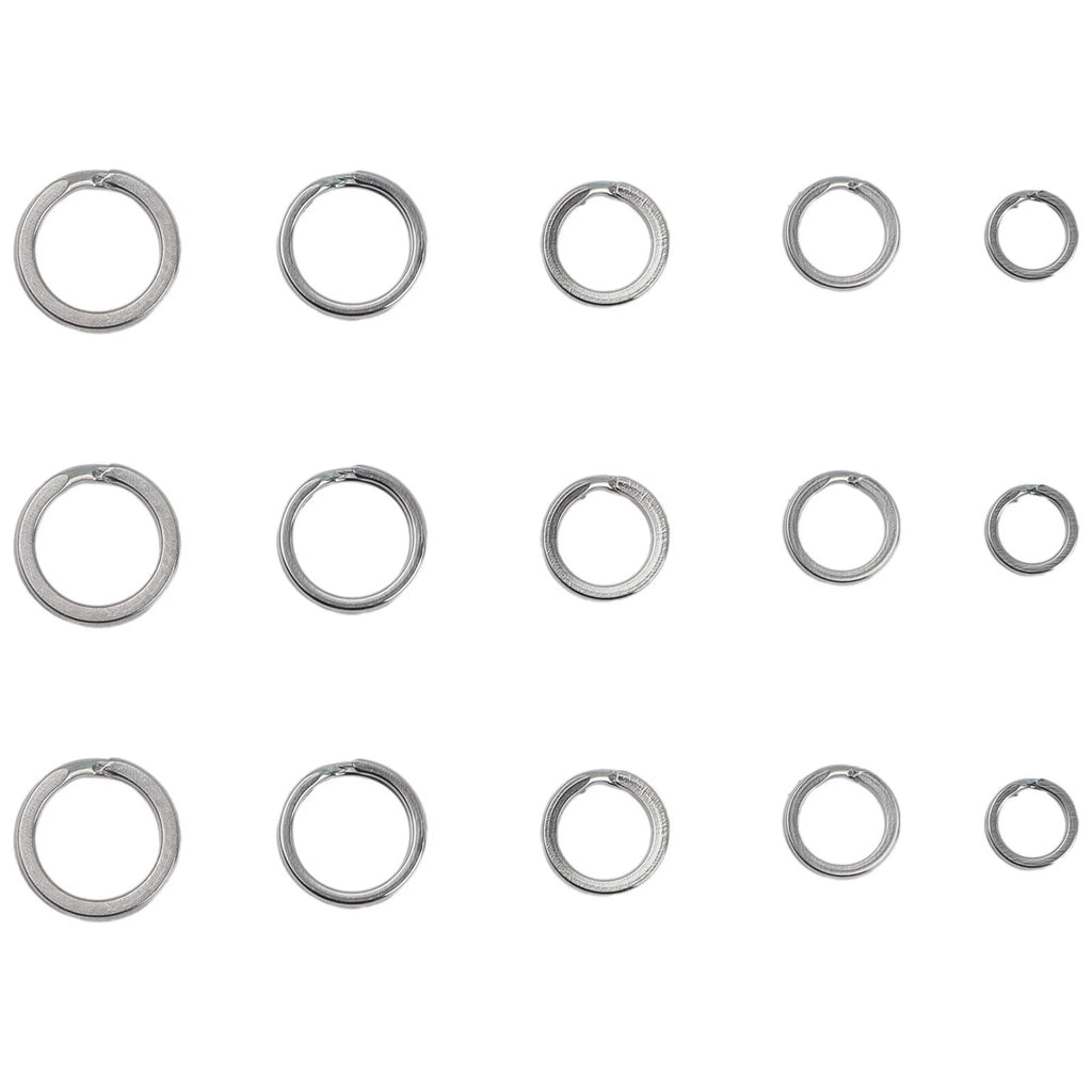 200 Pack Stainless Steel Split Rings for Fishing Tackle