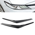 Black Headlight Eyebrow Trim for Toyota Camry SE XSE (2018-2020)