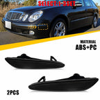 2X Smoked Front Bumper Side Marker Lights for Mercedes W211 E-Class (2003–2006)