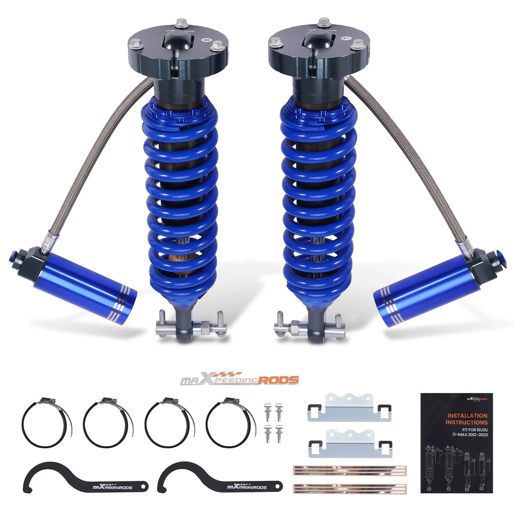 Front Shocks 3" Lift Adjustable w/ Reservoir for GMC Sierra 1500 (2007–2018)