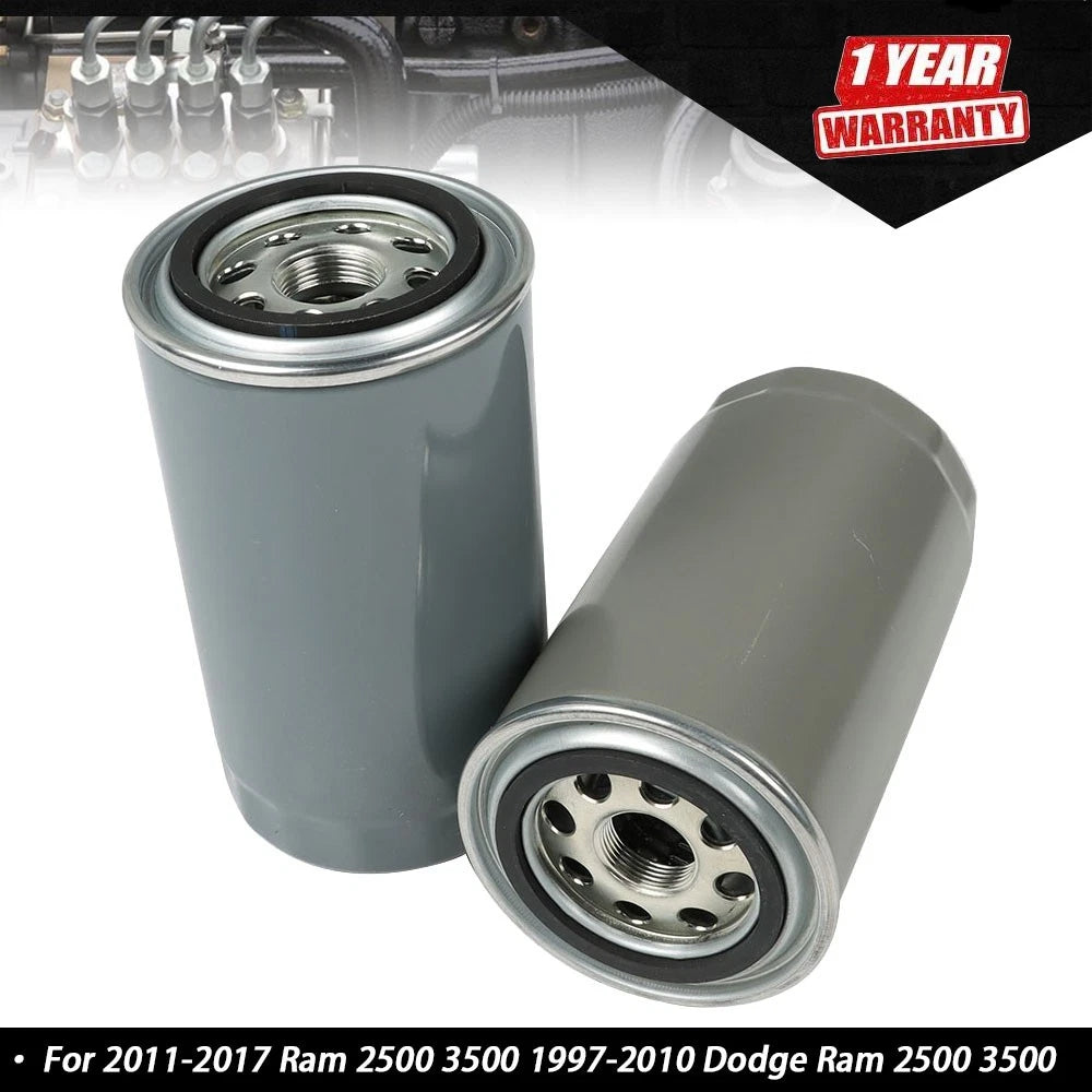 2X Diesel Engine Oil Filter for Ram 3500 (2011–2017) & Dodge Ram (1997–2010)