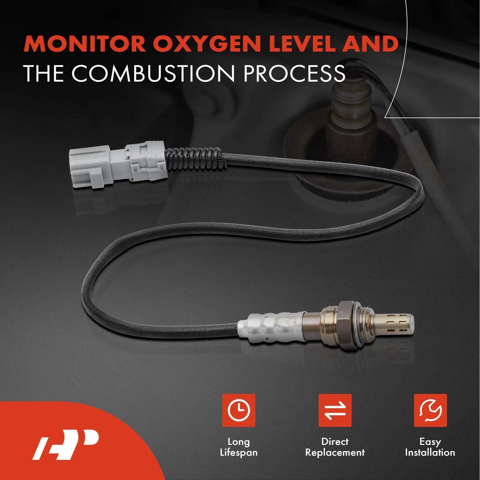 Downstream Front & Rear O2 Oxygen Sensor for Toyota Sienna (2015-2016)