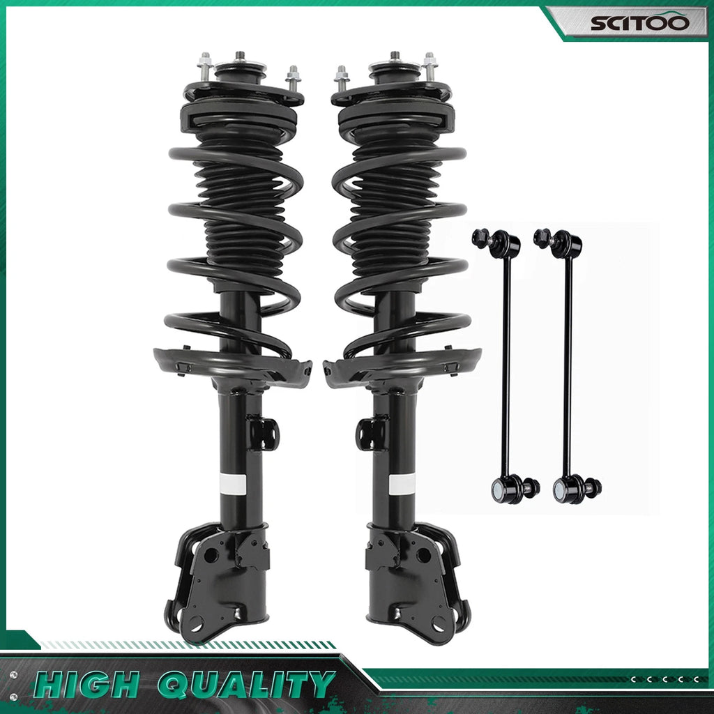 Front Complete Struts Assembly & Sway Bar Links Kit for Honda Pilot (2009–2015)
