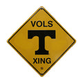 Tennessee Volunteers "VOLS XING" Street Sign 12" x 12"