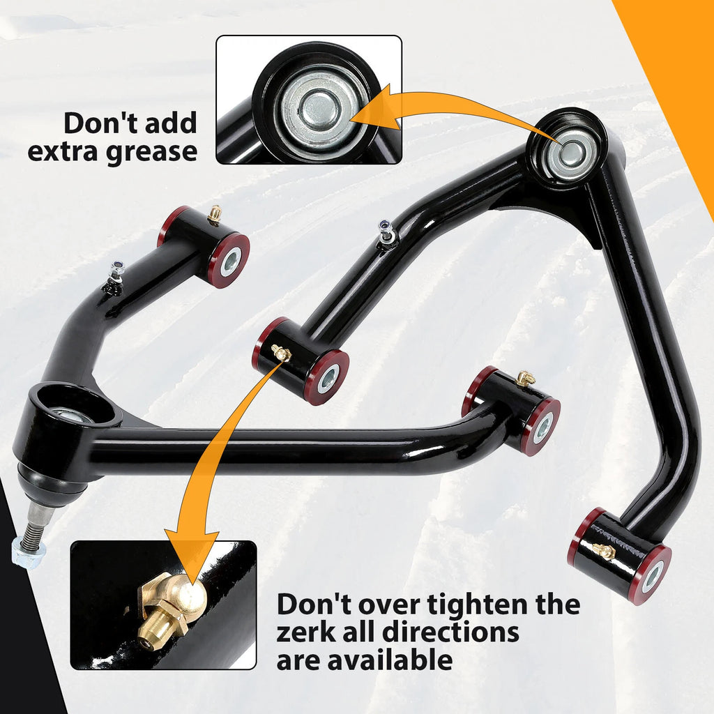 Front Upper Control Arms for Chevy Silverado GMC Sierra (2014–2018) 2-4" Lift