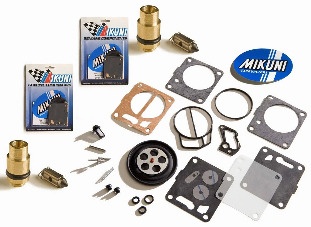 Mikuni Dual Carb Rebuild Kit & Needle Seat for Yamaha GP 800 800R (1998–2005)