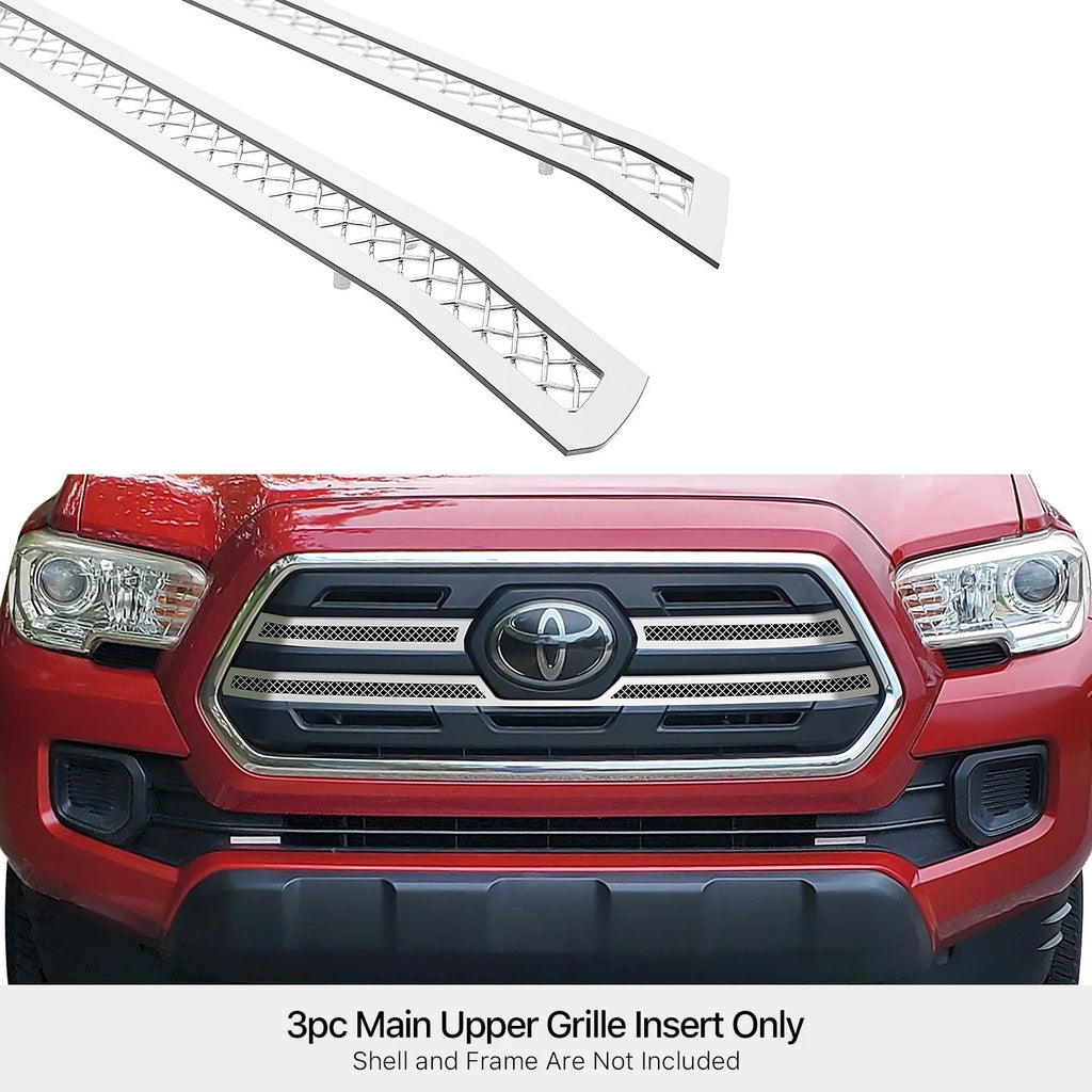Stainless Chrome Mesh Grille Insert for Toyota Tacoma SR5 (2016-2019)
