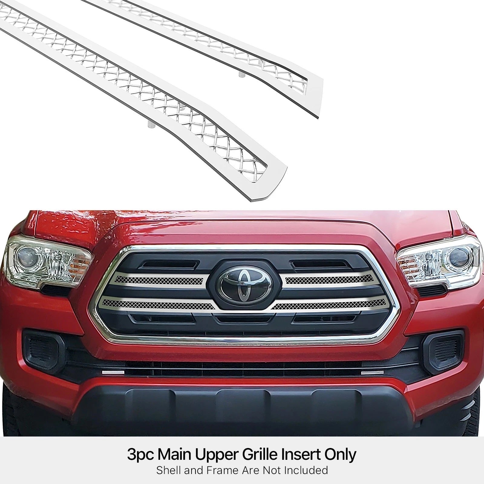 Stainless Chrome Mesh Grille Insert for Toyota Tacoma SR5 (2016-2019)