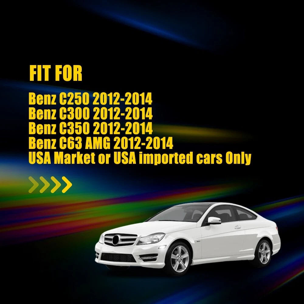 White LED Front Side Marker Lights for Benz W204 C-Class (2012–2014)
