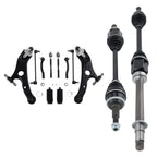 12x Front Lower Control Arm + CV Axle Shaft for Toyota Sienna (2011–2015)