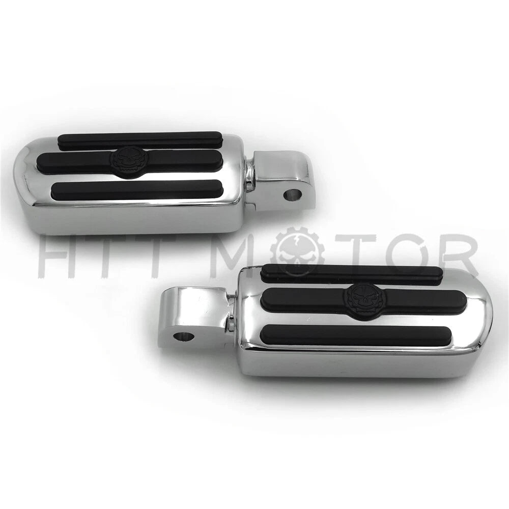 Groove Gear Skull Custom Footpegs for Suzuki Volusia 800 (2001–2004) & Honda VTX1800