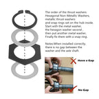 Thrust Washer Snap Ring Kit for Ford F250 F350 F450 F550 (1998–2004)