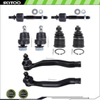 Front Upper Tie Rod End Ball Joint Suspension Kit for Honda Accord (1990–1993)