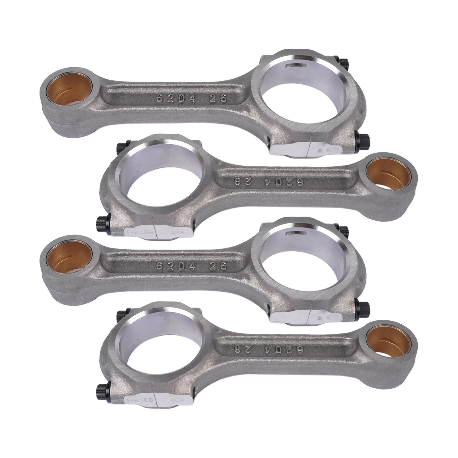 4X Connecting Rod for Cummins B3.3 QSB3.3 (1998–2023) 4993830 4992926 6204-31-3111