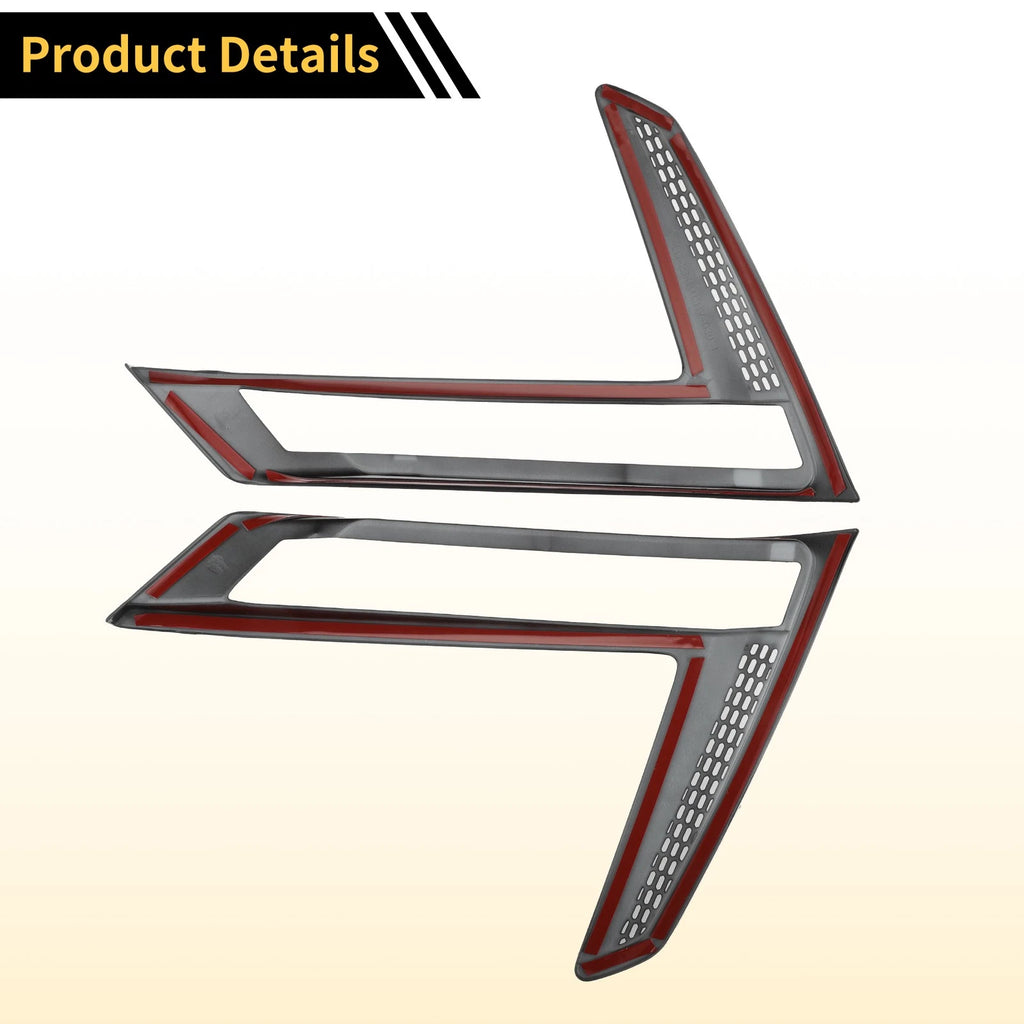 Fog Light Cover Trim Set of 2 for Honda CR-V (2023–2024) Glossy Black