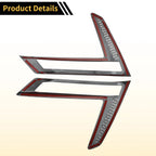 Fog Light Cover Trim Set of 2 for Honda CR-V (2023–2024) Glossy Black
