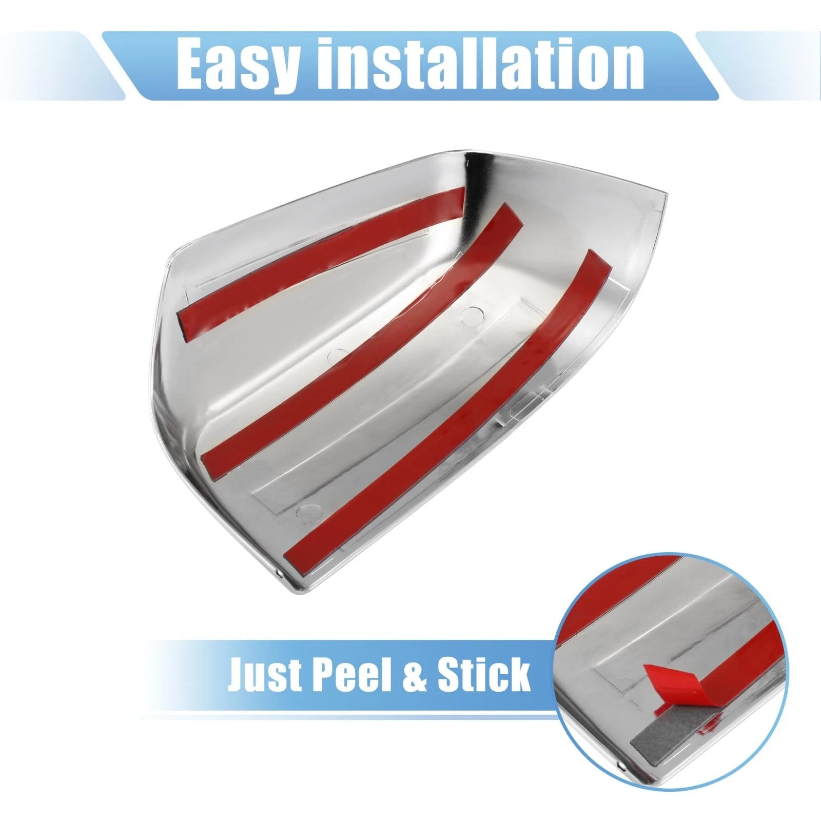 Pair Outer Chrome Mirror Cover Caps for Chevrolet Colorado (2015–2021)