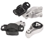 Set of 3 Engine Motor & Transmission Mounts for Smart Fortwo (2008–2015)